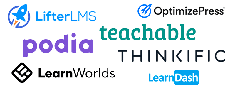 Teaching Online: Teachable vs. Podia vs. Thinkific vs. LearnWorlds vs. LearnDash, LifterLMS, and OptimizePress